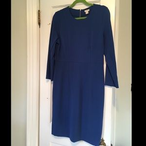 J. Crew royal blue 3/4 sleeve dress